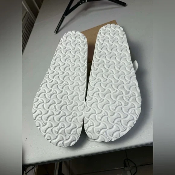 Birkenstock Boston Eva White Clogs Sz 46 Men Sz 13 Damaged - Picture 7 of 15